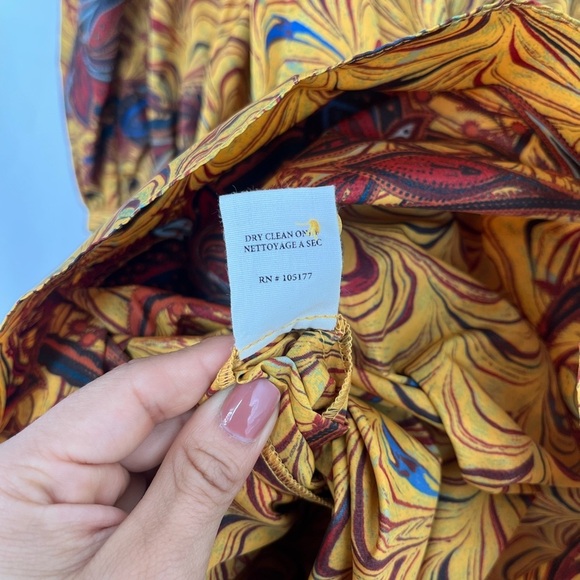 Ulla Johnson Rosina Ruffled Midi Dress in Tiger Eye Size 2 - Picture 14 of 16